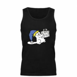 Мужская майка Украинский кот саймона с подарком - PrintSalon