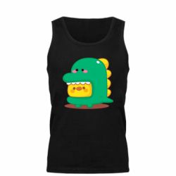 Мужская майка Уточка в костюме динозавра - PrintSalon