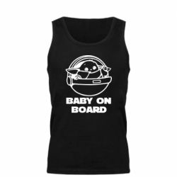 Мужская майка Вaby on board - PrintSalon