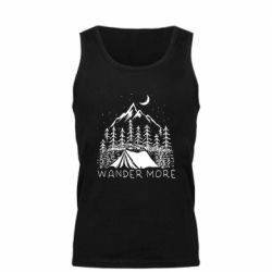 Мужская майка Wander more - PrintSalon