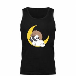 Мужская майка We bare bears sleep - PrintSalon