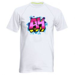 Мужская футболка для спорта А4 Граффити - PrintSalon