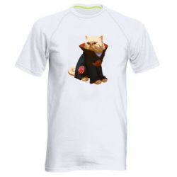 Мужская футболка для спорта Akatsuki angry cat - PrintSalon