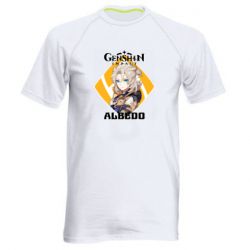Чоловіча футболка для спорту Albedo Genshin Impact - PrintSalon