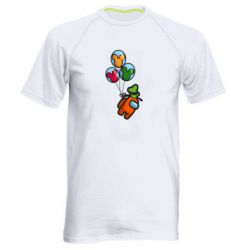 Мужская футболка для спорта Among Balloons - PrintSalon
