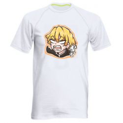 Мужская футболка для спорта Angry Zenitsu Agatsuma - PrintSalon