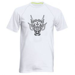 Мужская футболка для спорта Asian dragon - PrintSalon