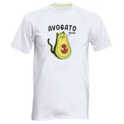 Мужская футболка для спорта Avogato Cat - PrintSalon