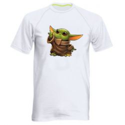 Чоловіча футболка для спорту Baby Yoda Force - PrintSalon