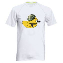 Мужская футболка для спорта Боевая утка - PrintSalon