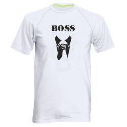 Мужская футболка для спорта Boss Costume - PrintSalon