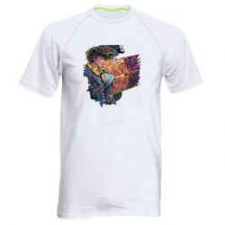 Мужская футболка для спорта Cowboy Bebop abstraction - PrintSalon