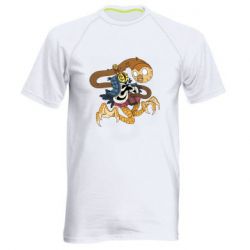 Мужская футболка для спорта Creepy Hooty - PrintSalon