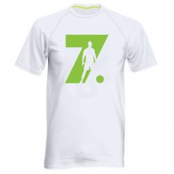 Мужская футболка для спорта Cristiano Ronaldo Silhouette Art - PrintSalon