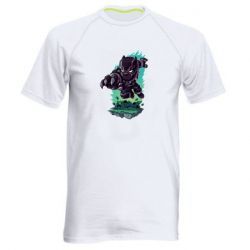 Мужская футболка для спорта Cute Black panther - PrintSalon