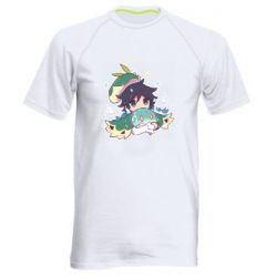 Мужская футболка для спорта Cute Venti - PrintSalon