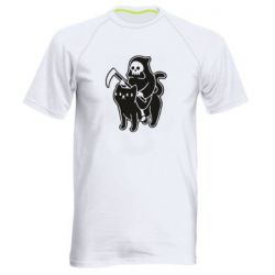 Чоловіча футболка для спорту Death and cat - PrintSalon