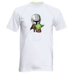 Мужская футболка для спорта Din Djarin And The Child - PrintSalon