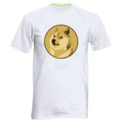 Мужская футболка для спорта Dogecoin - PrintSalon