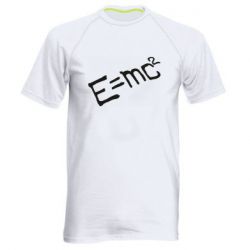 Мужская футболка для спорта E=mc2 - PrintSalon