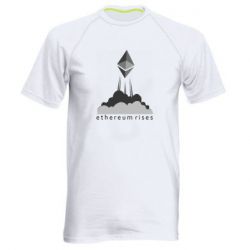 Мужская футболка для спорта Ethereum Rises - PrintSalon