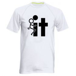 Мужская футболка для спорта F*ck with IT - PrintSalon