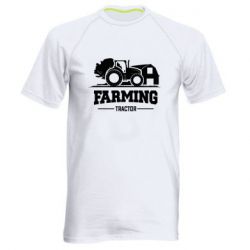 Мужская футболка для спорта Farming Tractor - PrintSalon