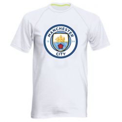Мужская футболка для спорта FC Manchester City Logo - PrintSalon