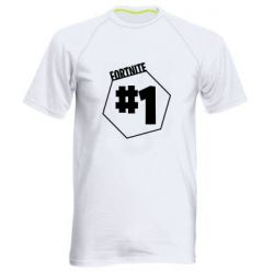 Мужская футболка для спорта Fortnight number 1 - PrintSalon