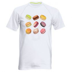 Мужская футболка для спорта Французский макарун - PrintSalon