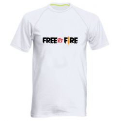 Чоловіча футболка для спорту Free fire and logo Garena - PrintSalon