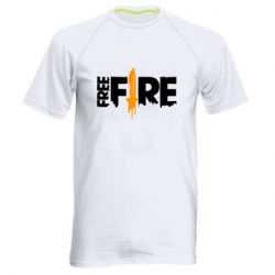Чоловіча футболка для спорту Free Fire vertical logo - PrintSalon