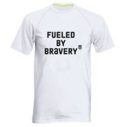 Мужская спортивная футболка Fueled by bravery - PrintSalon