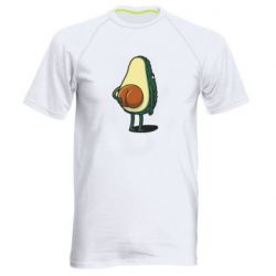 Мужская футболка для спорта Funny avocado - PrintSalon