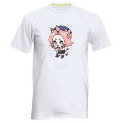 Мужская футболка для спорта Genshin Impact chibi Diona - PrintSalon