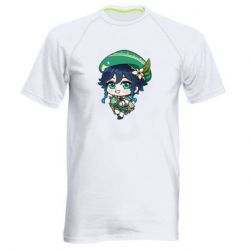 Чоловіча футболка для спорту Genshin Impact chibi Venti - PrintSalon