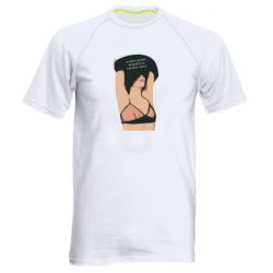 Мужская футболка для спорта Gentleman Is Simply A Patient Wolf - PrintSalon