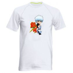 Мужская футболка для спорта Гинтама Мальчик - PrintSalon