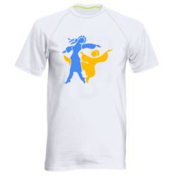 Мужская спортивная футболка Гопак. Девушка и парень - PrintSalon