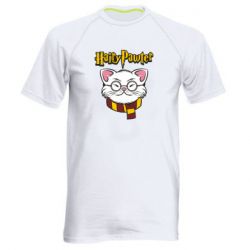 Мужская футболка для спорта Harry Potter cat - PrintSalon