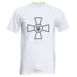 Мужская футболка для спорта Хрест ЗСУ - PrintSalon