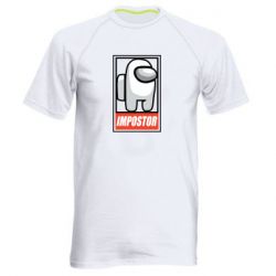 Мужская футболка для спорта Impostor AmongUs - PrintSalon