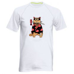 Мужская футболка для спорта Japanese Akatsuki cat - PrintSalon