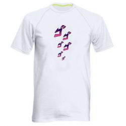 Мужская футболка для спорта jojo hieroglyphs - PrintSalon