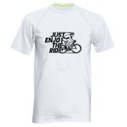 Мужская футболка для спорта Just enjoy the ride
