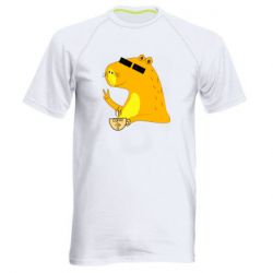 Мужская футболка для спорта Капибара Программист - PrintSalon