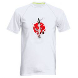 Чоловіча футболка для спорту katana in sakura