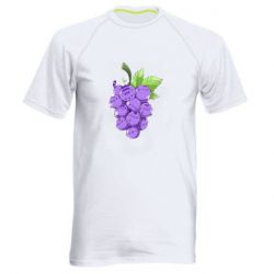 Мужская футболка для спорта Кот-виноград - PrintSalon