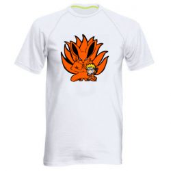 Мужская футболка для спорта Kurama And Naruto - PrintSalon