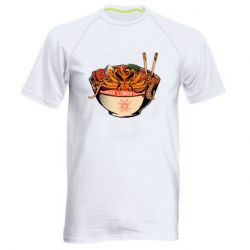 Мужская футболка для спорта Kurama in ramen - PrintSalon